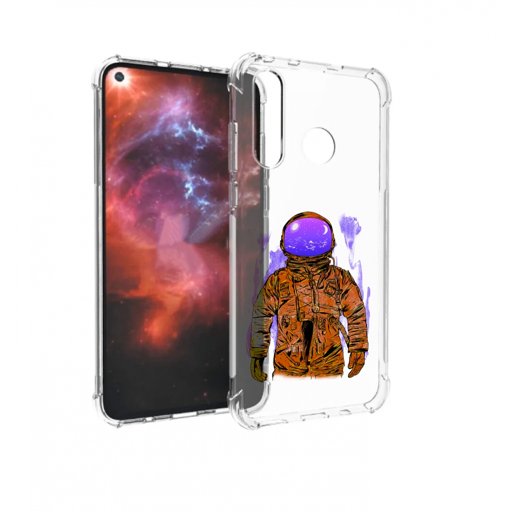 

Чехол бампер MyPads нарисованный мужчина в скафандре для Huawei, Прозрачный, Tocco