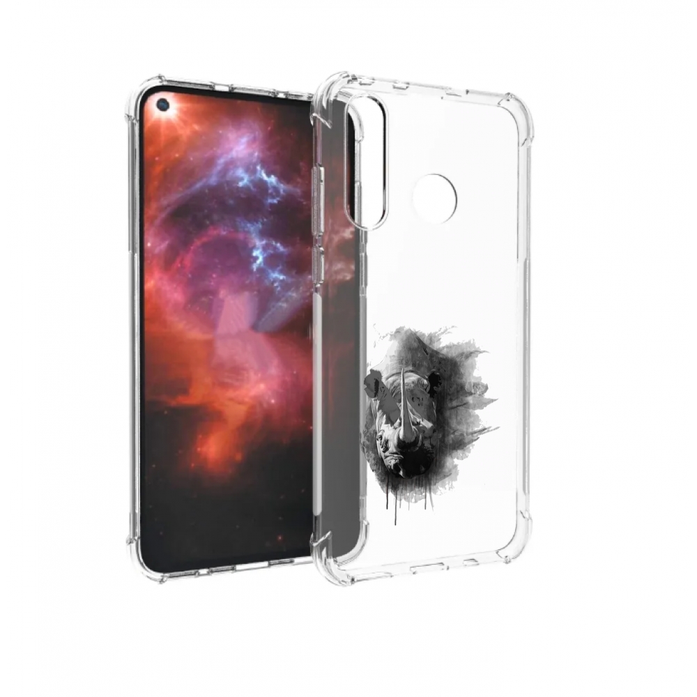 

Чехол бампер MyPads носорог для Huawei Nova 4 противоударный, Прозрачный, Tocco