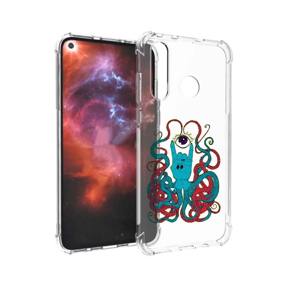 

Чехол бампер MyPads осьминог-рука абстракция для Huawei Nova 4 п, Прозрачный, Tocco