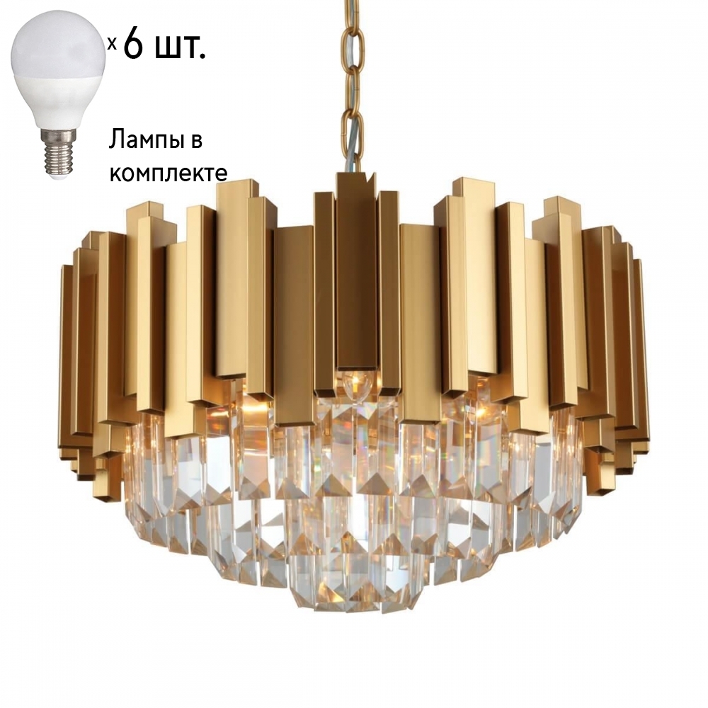 Люстра подвесная с лампочками Omnilux OML-72003-06+Lamps