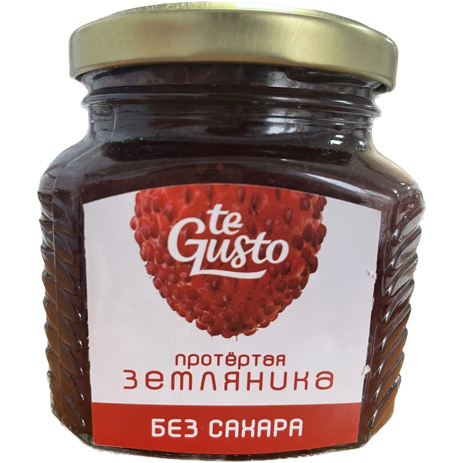 Протертая земляника te Gusto с яблочным соком без сахара 300 г