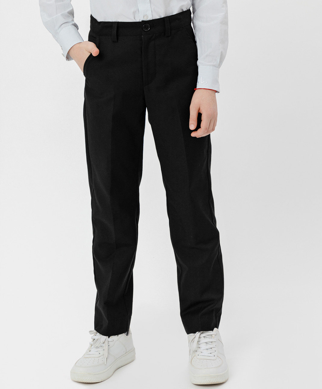 фото Брюки button blue 220bbbs63030800 цв. черный р. 170