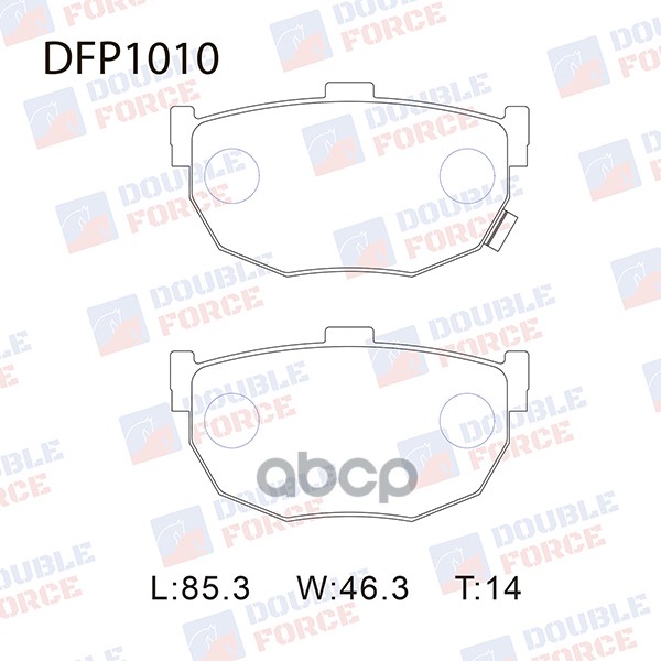 Тормозные колодки DOUBLE FORCE дисковые DFP1010 992₽