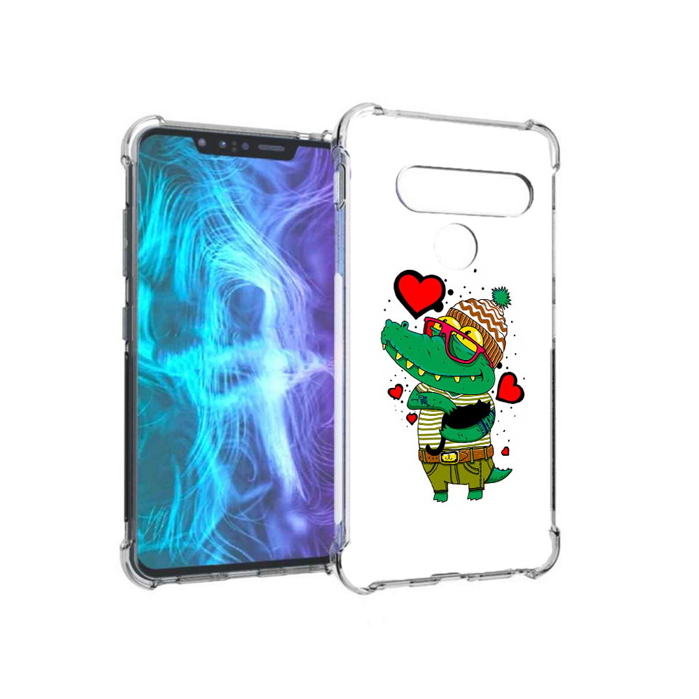 

Чехол MyPads Tocco для LG G8 Влюбленный крокодил (PT135945.77.48), Tocco