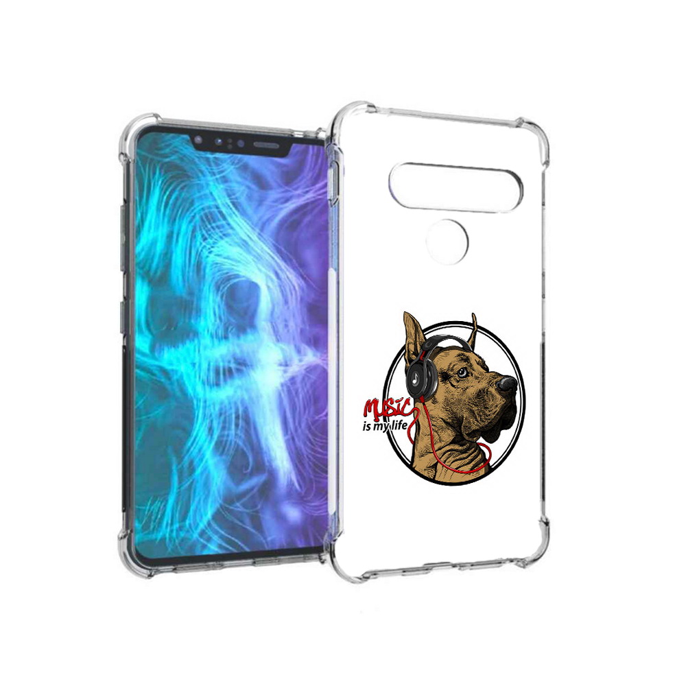 

Чехол MyPads Tocco для LG G8 музыкальная собака (PT135945.77.490), Tocco