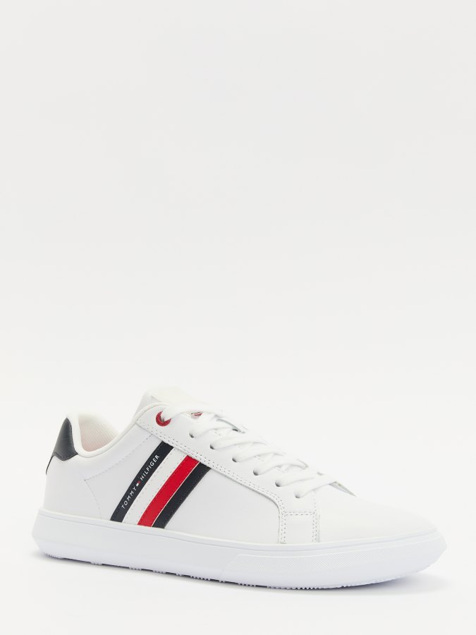 

Кеды мужские Tommy Hilfiger FM0FM04921 белые 45 EU, Белый, FM0FM04921