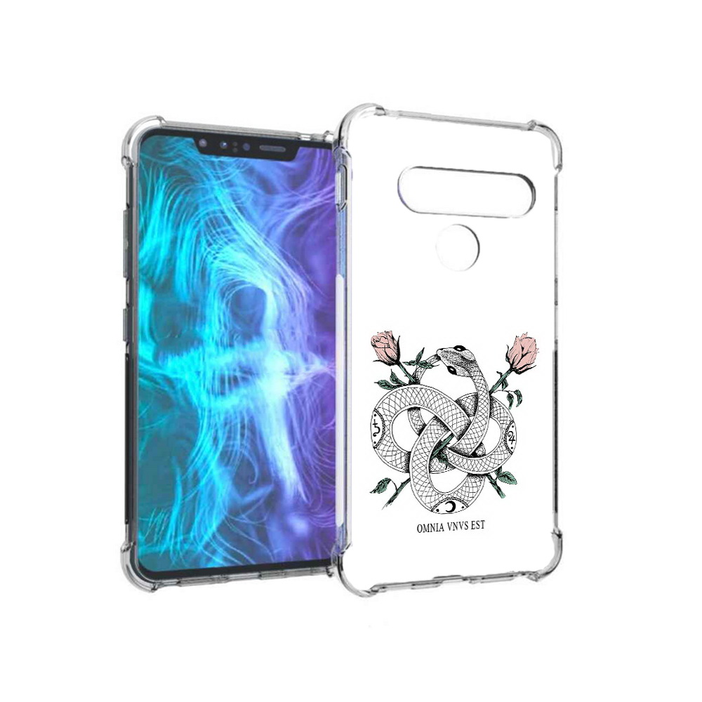 

Чехол MyPads Tocco для LG G8 нарисованная змея абстракция (PT135945.77.502), Tocco