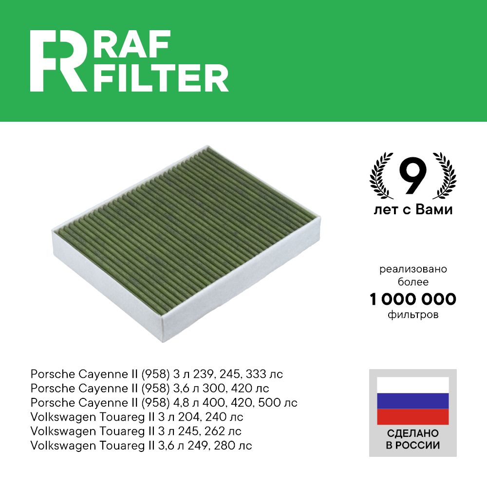

Фильтр салона RAF Filter RF002VOX Volkswagen Touareg 2 VW, Porsche Cayenne 958