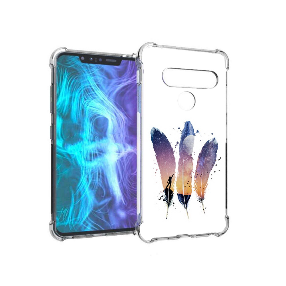 

Чехол MyPads Tocco для LG G8 небесные перья (PT135945.77.519), Tocco