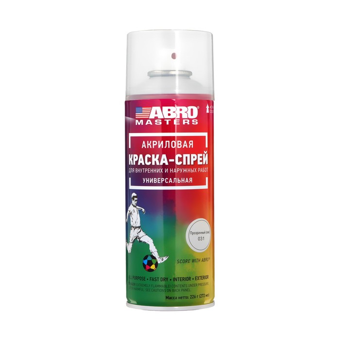 

Краска-спрей ABRO MASTERS, 272 мл, лак SP-031-AM, Прозрачный