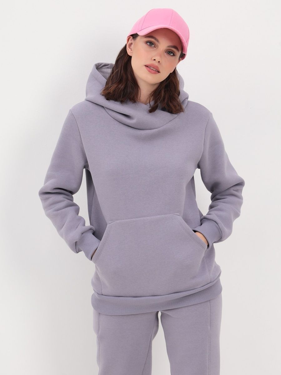 Худи женское Casa Della Luna Zvezda серое XXL