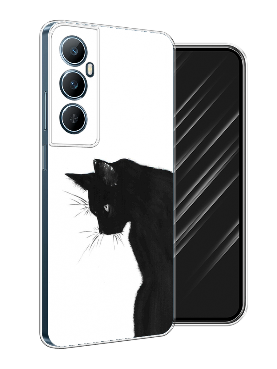 

Чехол Awog на Realme C65 "Black cat", Черный;белый, 2516750-1