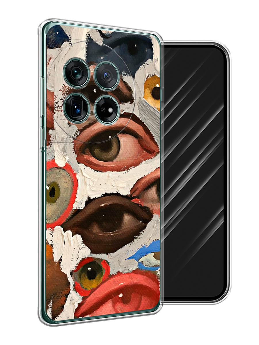 

Чехол Awog на OnePlus 12 "Глаза масляная живопись", Серый;бежевый;красный, 154450-1