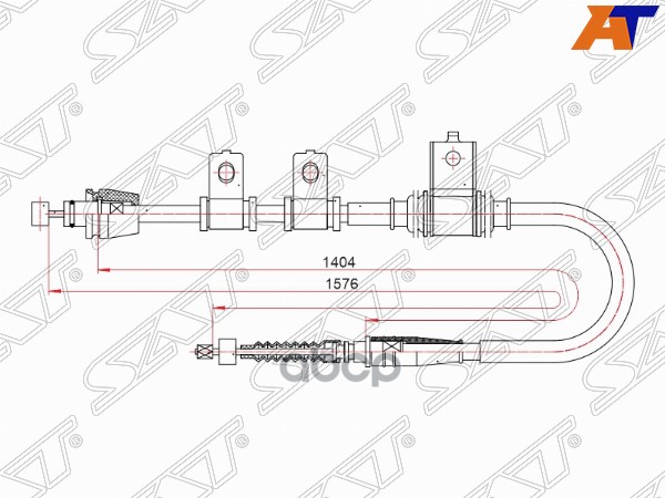 

Трос Ручного Тормоза Kia Cerato 1.6 Hatchback Lh (Левый) 04-06 Sat St-52-0108