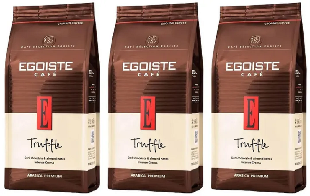 

Кофе молотый Egoiste Truffle премиум 100 % арабика, 250 г х 3 шт