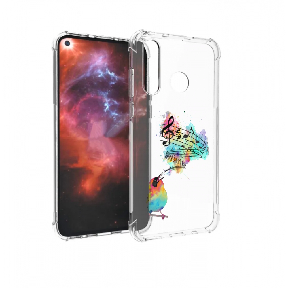 

Чехол бампер MyPads певчая птичка для Huawei Nova 4 противоударный, Прозрачный, Tocco