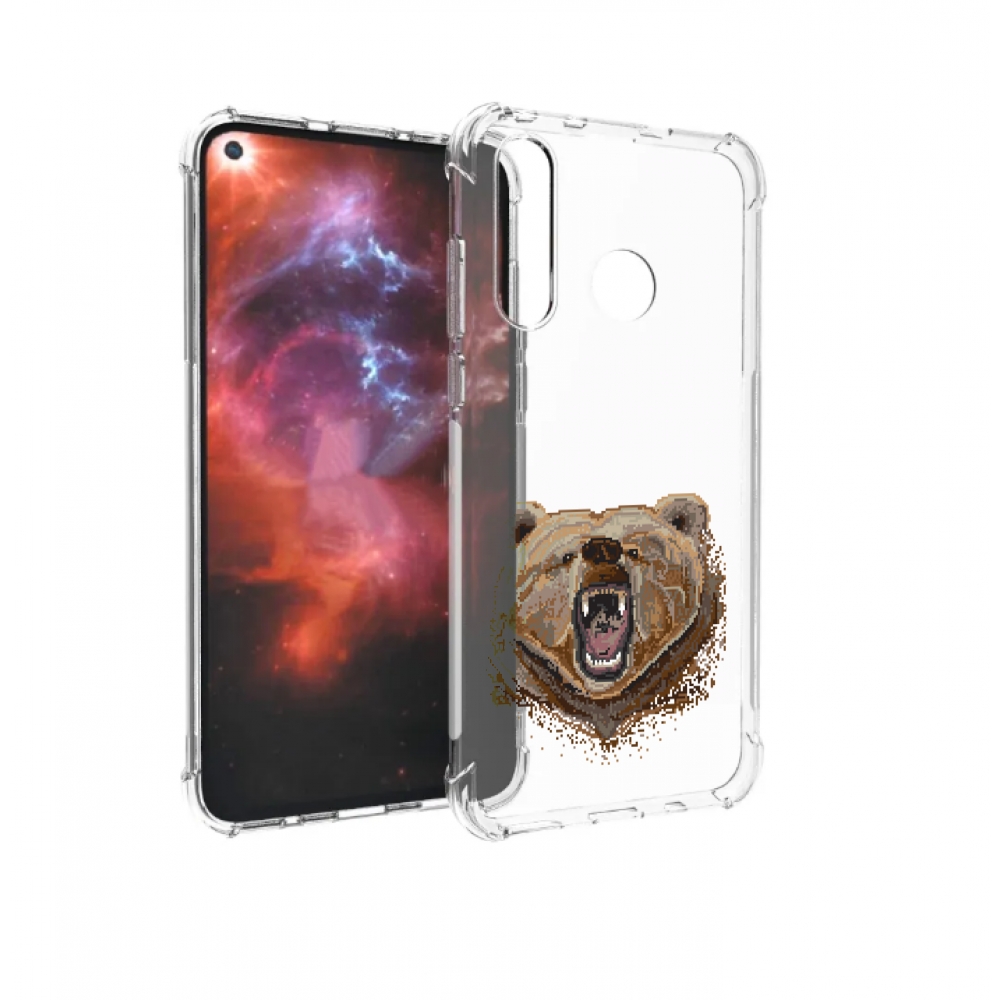 

Чехол бампер MyPads пиксельный медведь для Huawei Nova 4 противо, Прозрачный, Tocco