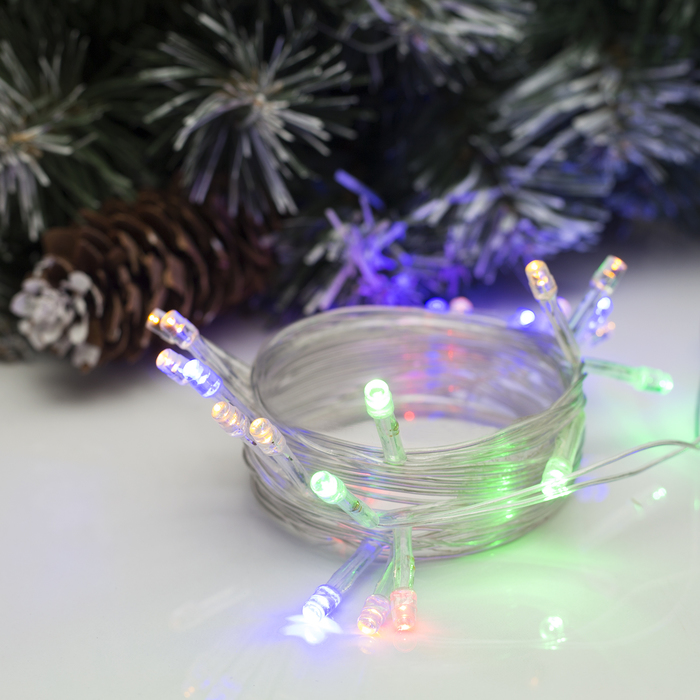 

Световая гирлянда новогодняя Нить 2361592 2,5 м разноцветный/RGB, Нить