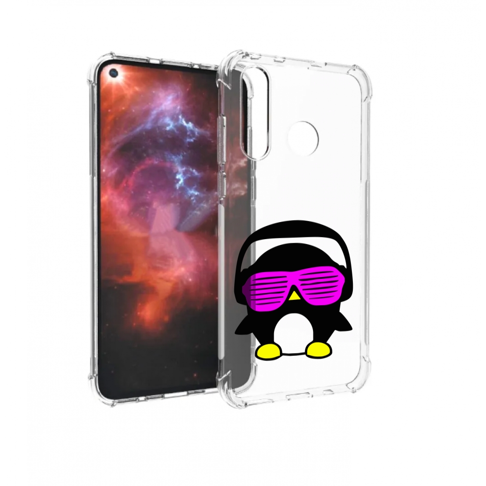 

Чехол бампер MyPads пингвин для Huawei Nova 4 противоударный, Прозрачный, Tocco