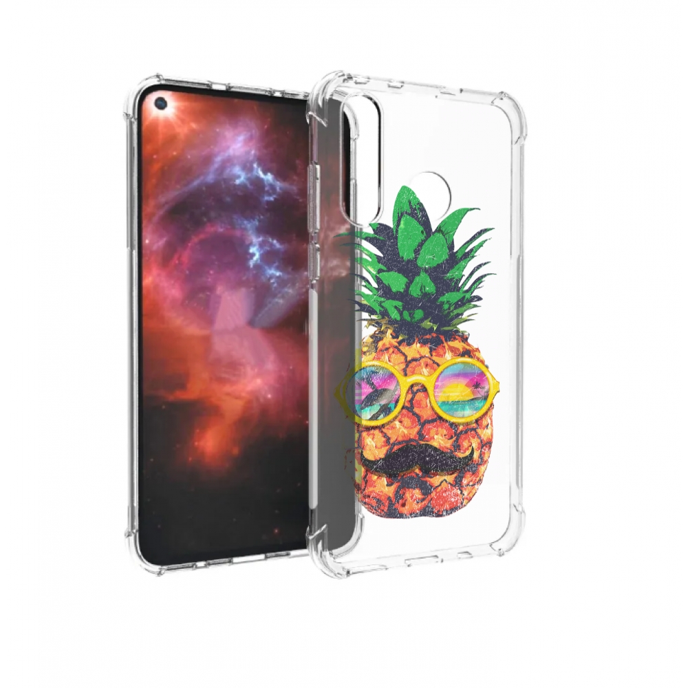 

Чехол бампер MyPads прикольный ананас с лицом для Huawei Nova 4, Прозрачный, Tocco