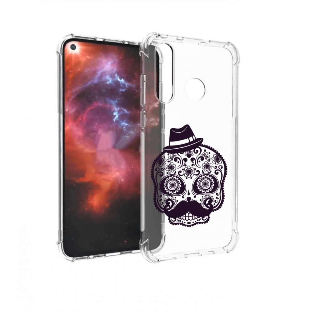 

Чехол бампер MyPads разрисованный скелет для Huawei Nova 4 проти, Прозрачный, Tocco