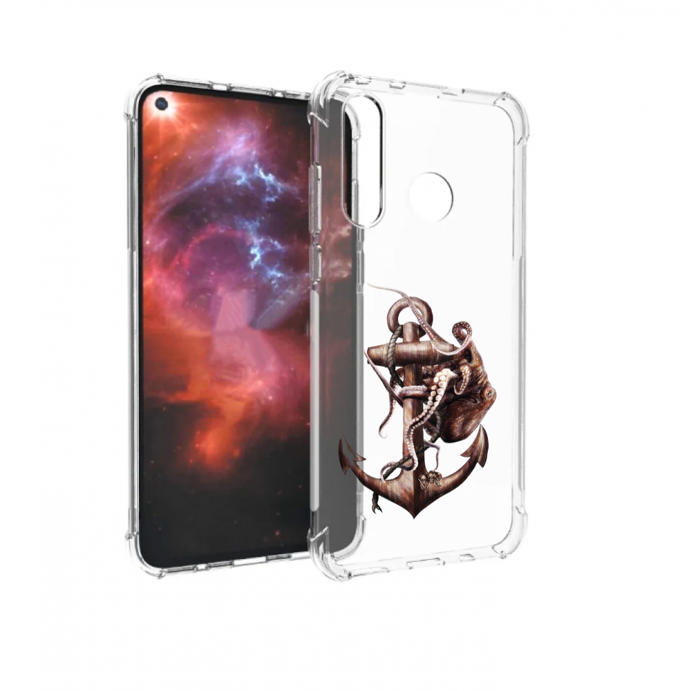 

Чехол бампер MyPads ржавый якорь для Huawei Nova 4 противоударный, Прозрачный, Tocco