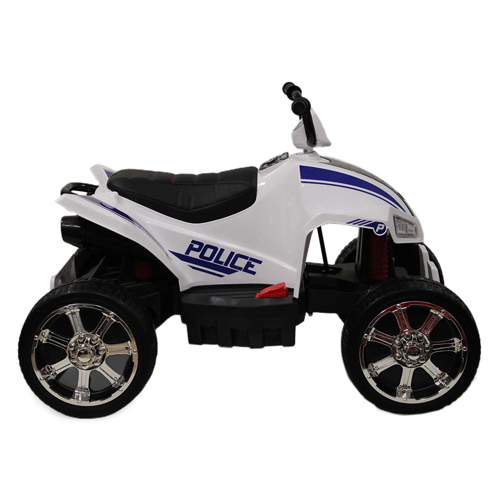 фото Электроквадроцикл rivertoys t555tt-white-police