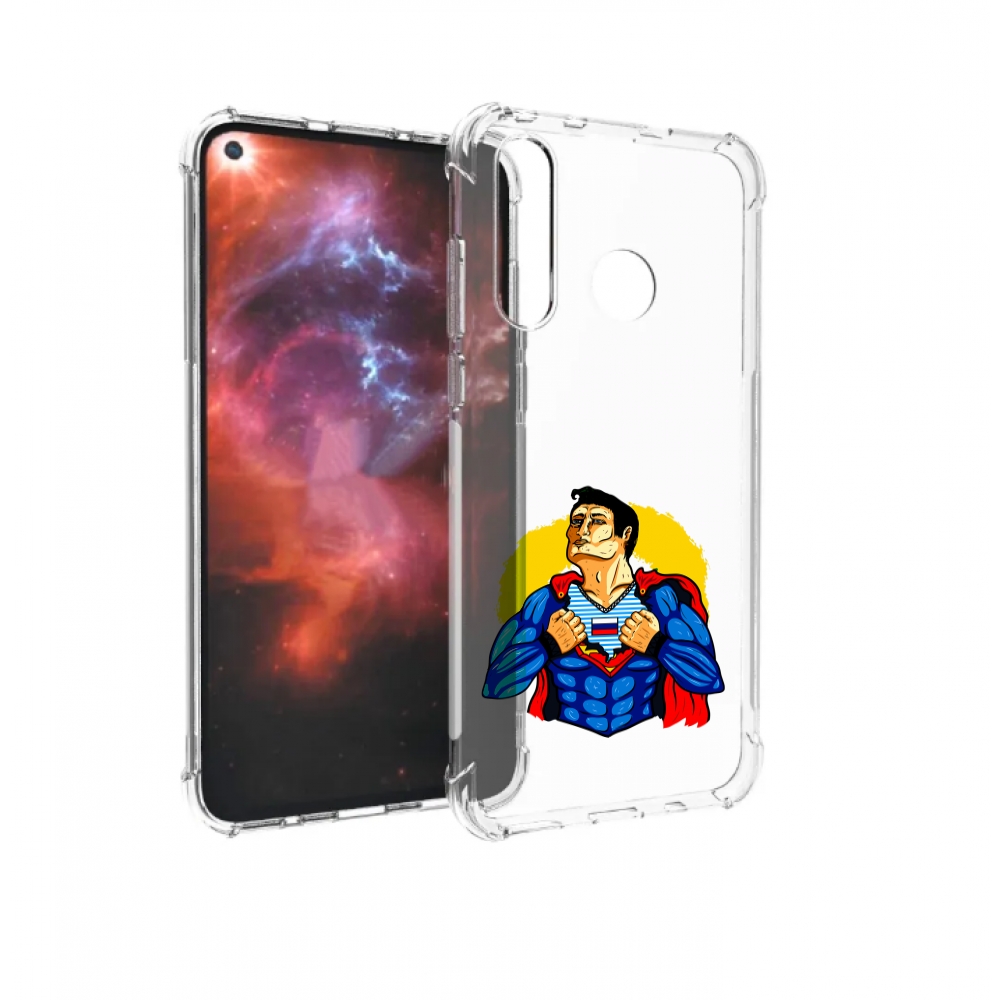 

Чехол бампер MyPads русский супермен для Huawei Nova 4 противоуд, Прозрачный, Tocco