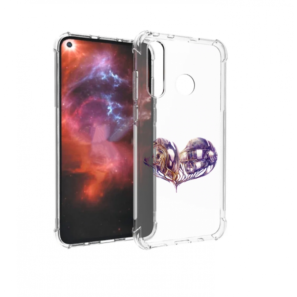 

Чехол бампер MyPads сердце абстракция для Huawei Nova 4 противоу, Прозрачный, Tocco
