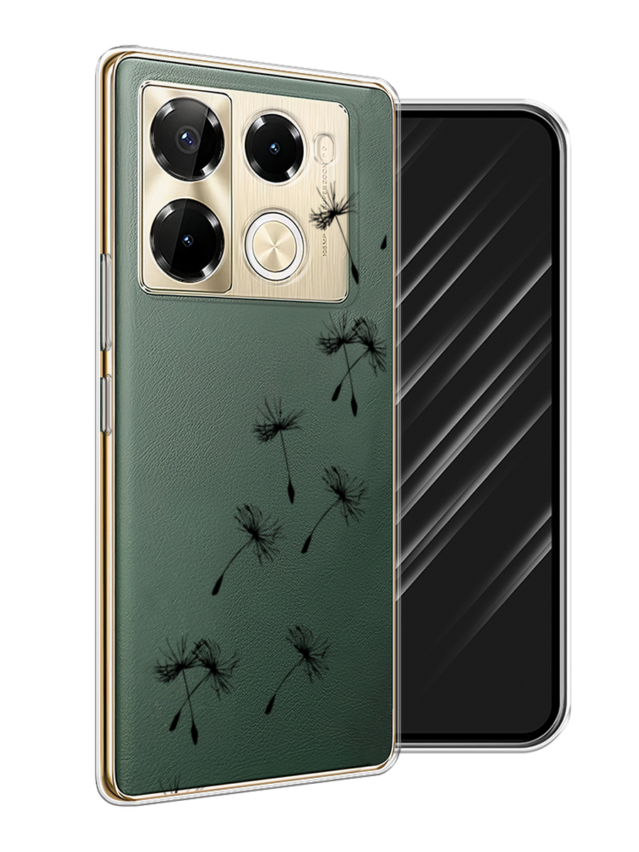 

Чехол Awog на Infinix Note 40 Pro 5G/Note 40 Pro Plus "Летящие одуванчики", Черный, 3106050-1