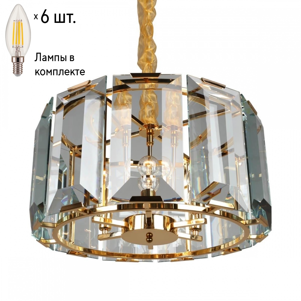

Люстра подвесная с лампочками Omnilux OML-81503-06+Lamps