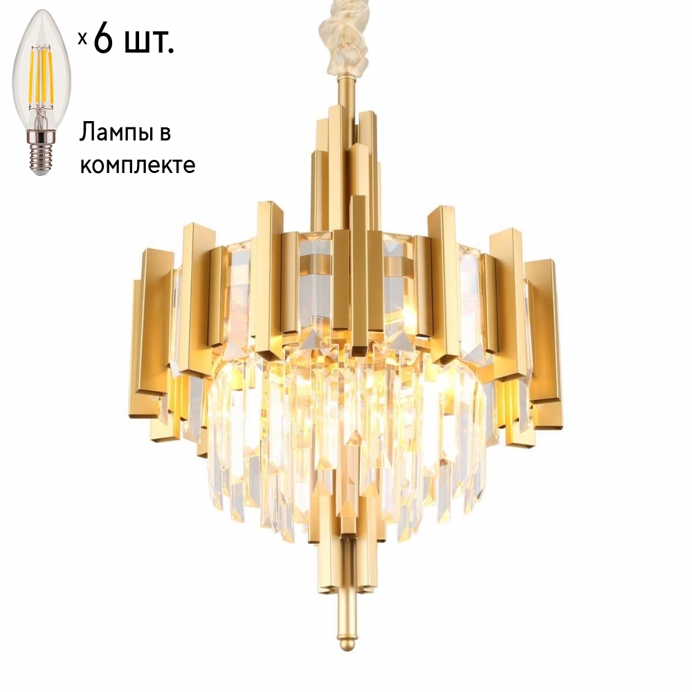 

Люстра подвесная с лампочками Omnilux OML-69703-06+Lamps