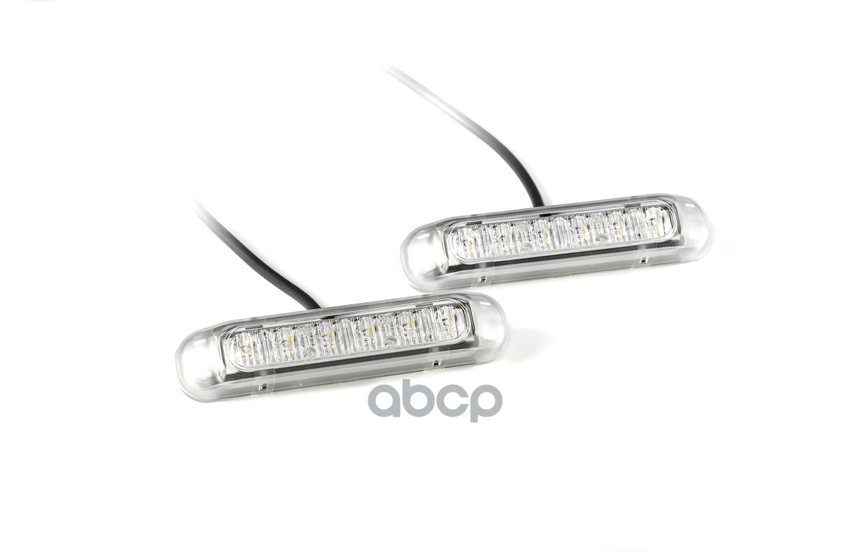 

FRISTOM FT300LED FT-300 LED_к-т дневных ходовых огней LED, 132,7х35,4 с проводом 3,5м Uni