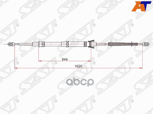 

Трос Ручного Тормоза Skoda Octavia Rh/Lh 97-98 Sat арт. ST-52-0148