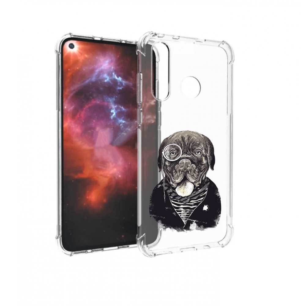 

Чехол бампер MyPads солидный песик для Huawei Nova 4 противоударный, Прозрачный, Tocco