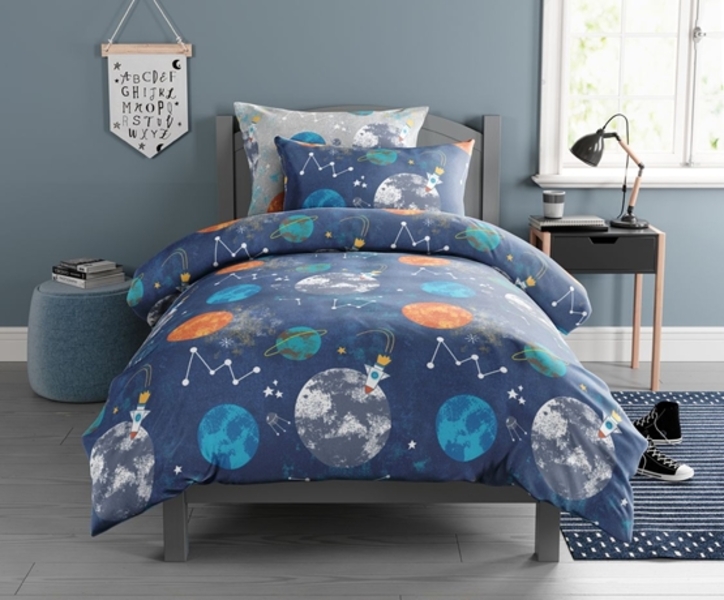 

Пододеяльник Guten Morgen Cosmos 143 x 215 см сатин синий