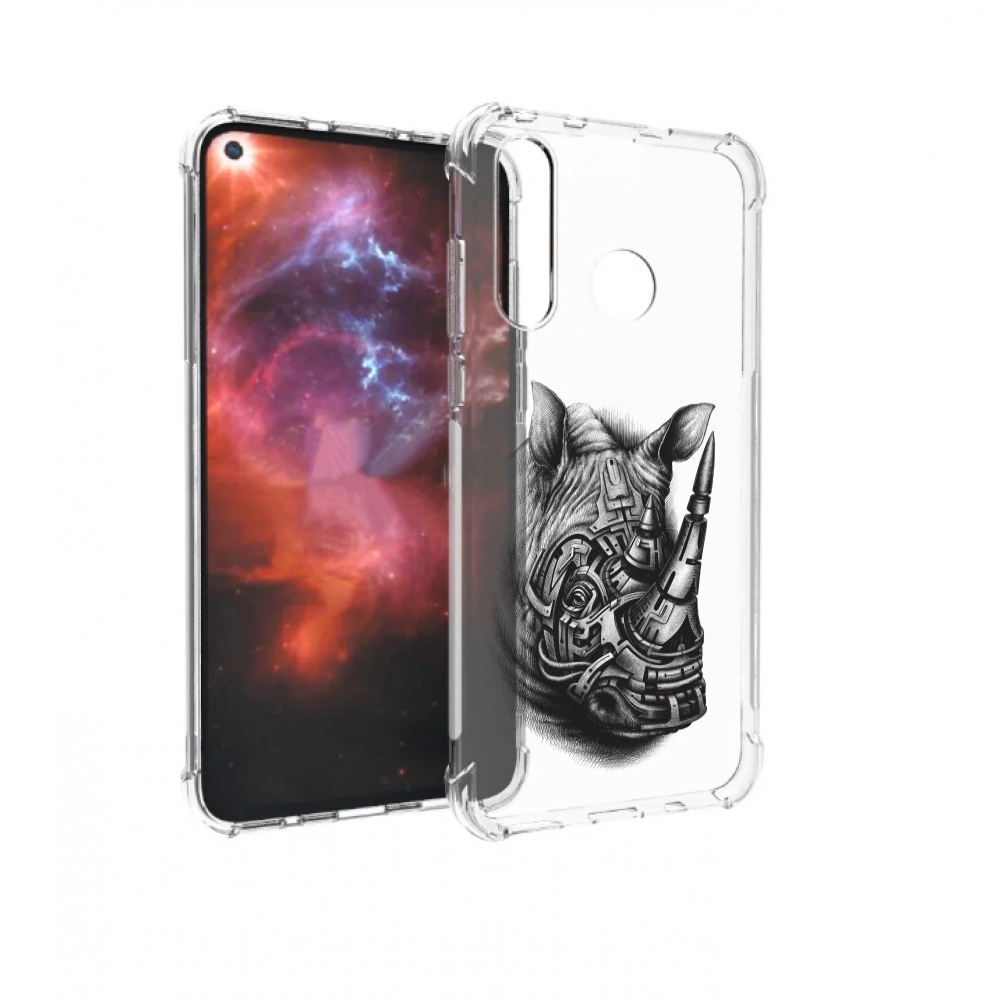 

Чехол бампер MyPads стальной носорог для Huawei Nova 4 противоуд, Прозрачный, Tocco