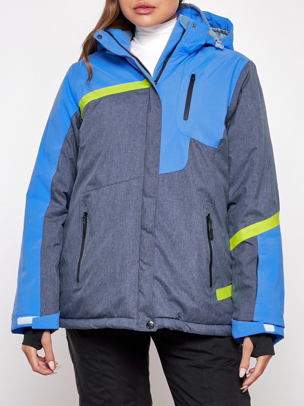 Горнолыжная куртка женская зимняя большого размера Chunmai AD2282-1S, 52