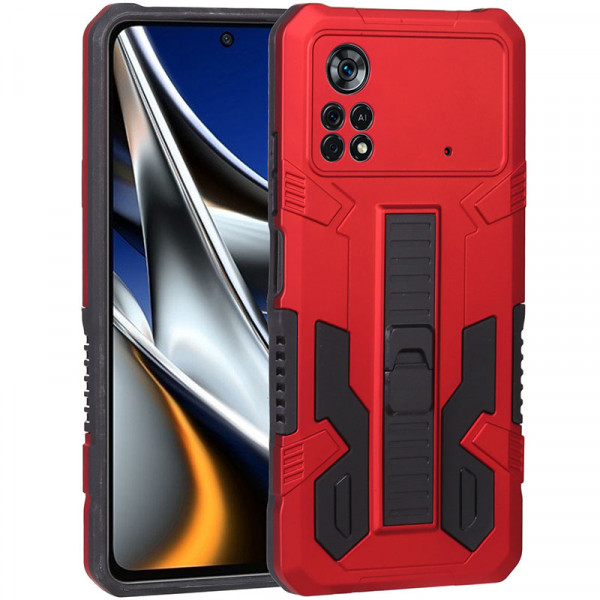 

Противоударный чехол Epik Ironhide для Poco X4 Pro 5G, Красный