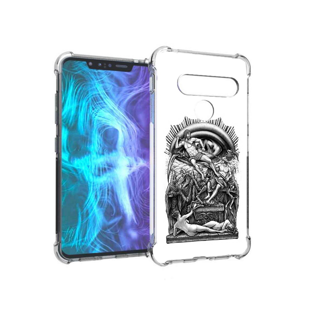 

Чехол MyPads Tocco для LG G8 оракул черно белый (PT135945.77.528), Tocco