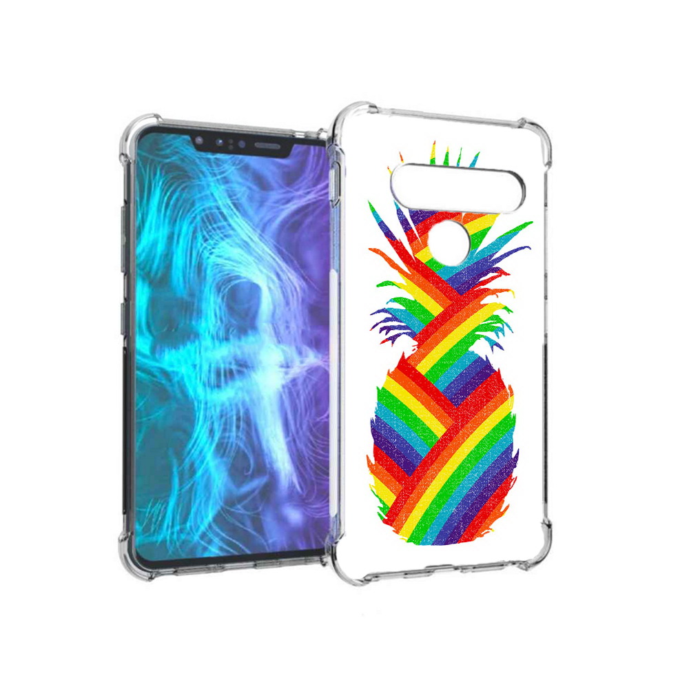 

Чехол MyPads Tocco для LG G8 радужный ананас (PT135945.77.566), Tocco