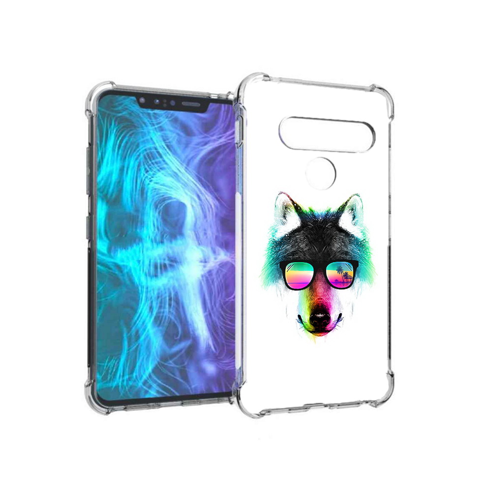 

Чехол MyPads Tocco для LG G8 радужный волк (PT135945.77.567), Tocco