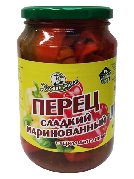 

Перец Хоязин Барин сладкий маринованный 750г