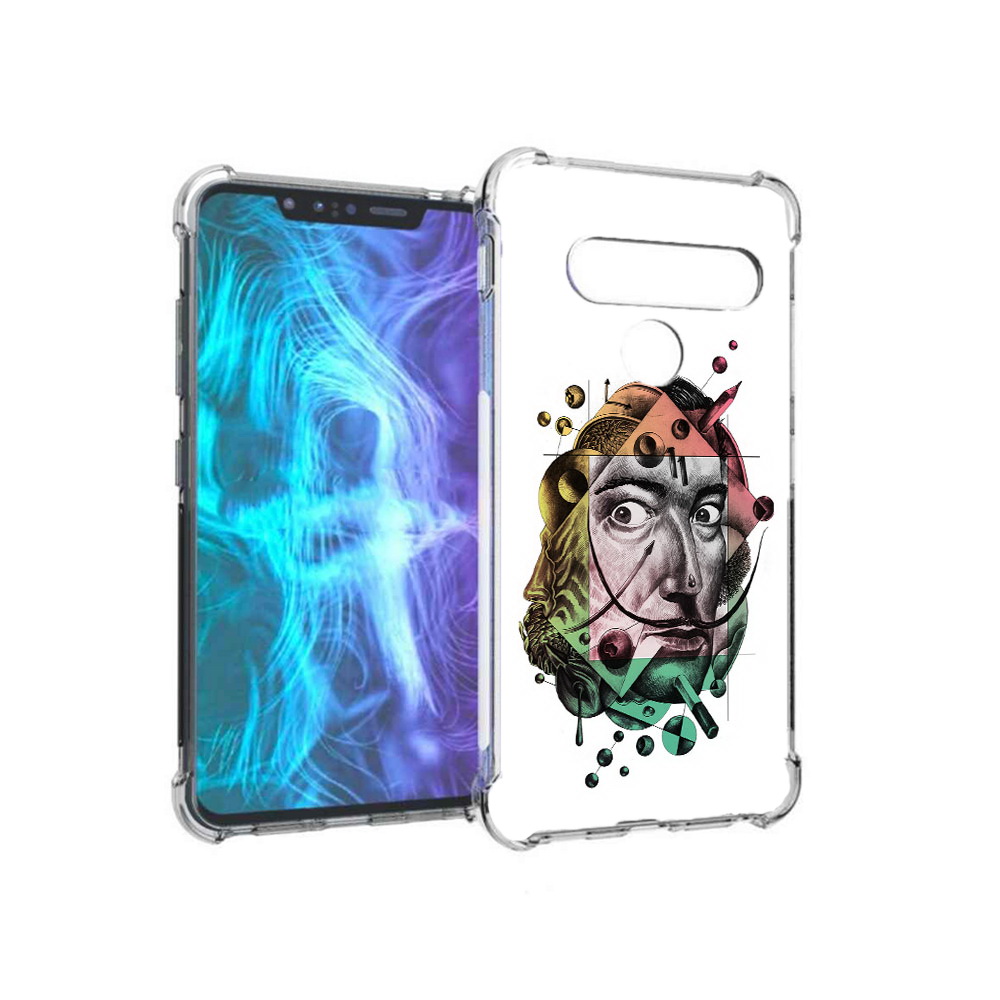 

Чехол MyPads Tocco для LG G8 разноцветное лицо абстракция (PT135945.77.570), Tocco