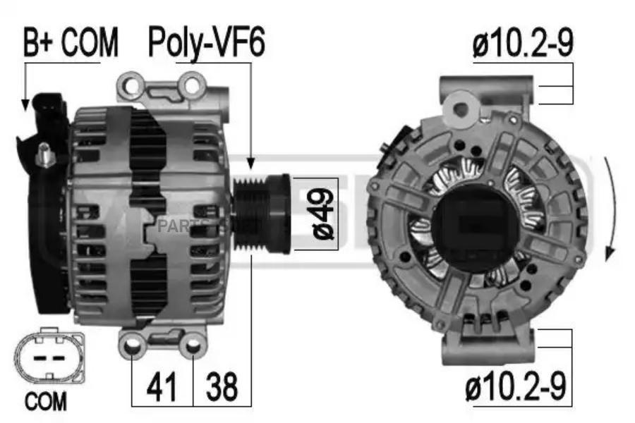

ERA Генератор BMW E90E60E70 2.3-3.0 180A ERA 209038