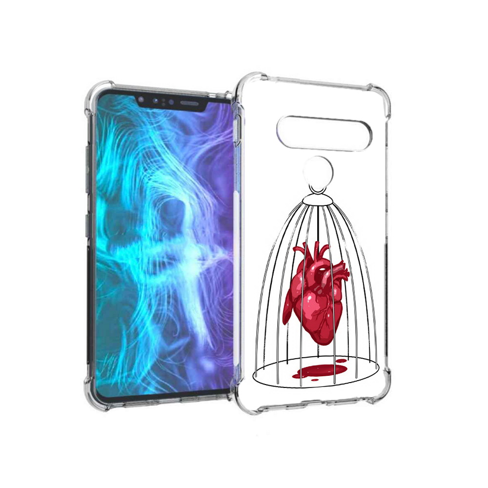 

Чехол MyPads Tocco для LG G8 сердце в клетке (PT135945.77.597), Tocco