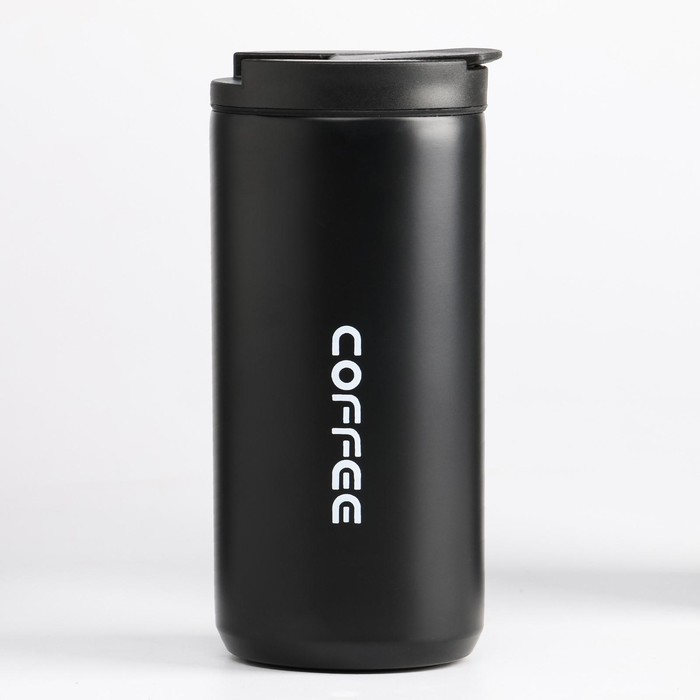 

TAKE IT EASY Термокружка "COFFEE", 400 мл, сохраняет тепло 8 ч, 7.2 х 16 см, Черный