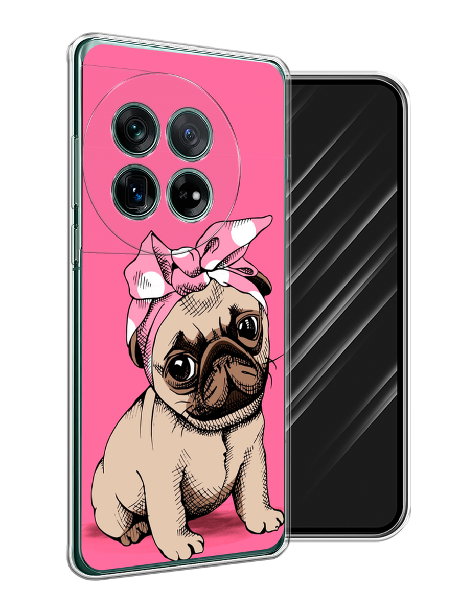 

Чехол Awog на OnePlus 12 "Dog Pin-Up", Розовый;бежевый, 154450-1