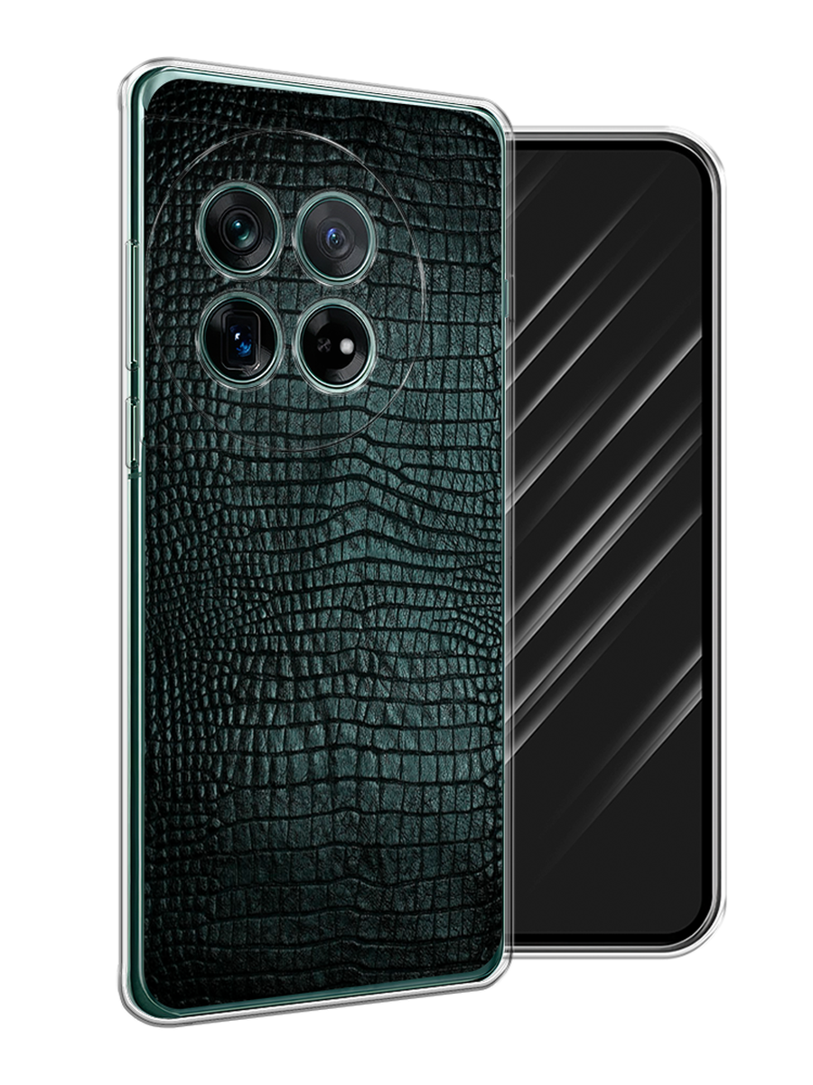 

Чехол Awog на OnePlus 12 "Черная змея", Черный;серый;голубой, 154450-1