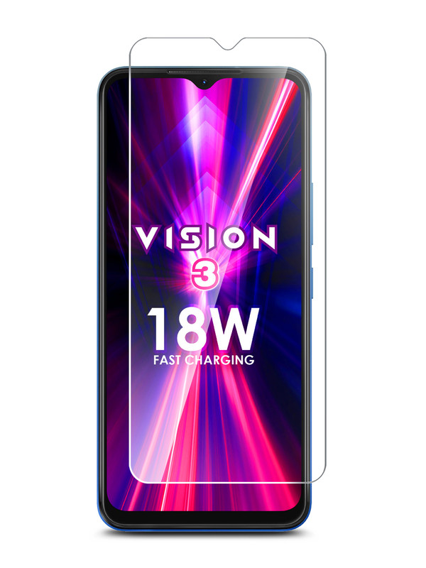 Защитное стекло для ITEL Vision 3 гибридное прозрачное 350₽